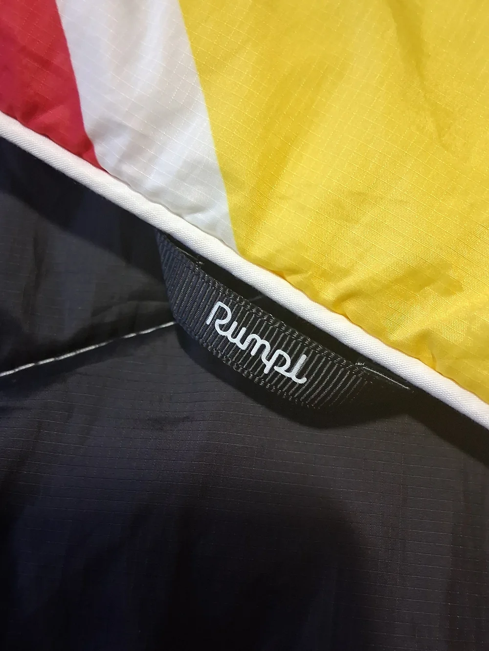 Rumpl Original Puffy Mini Blanket 40×28 Camping Colorblock No Sack